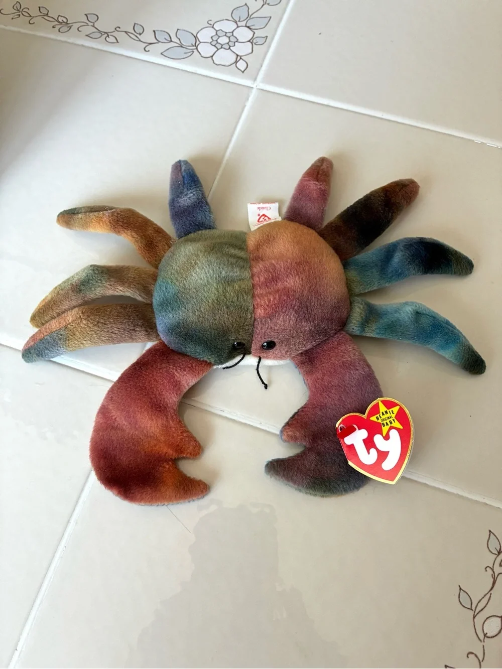 Ty Style 4083 CLAUDE the Crab Beanie Baby RARE
